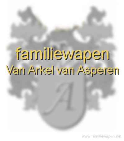 familiewapen Van Arkel van Asperen