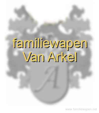 familiewapen Van Arkel