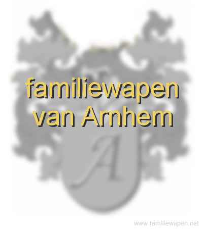 familiewapen van Arnhem