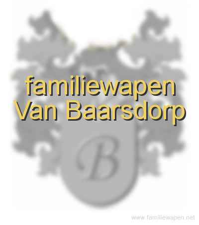 familiewapen Van Baarsdorp