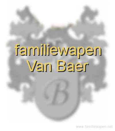 familiewapen Van Baer