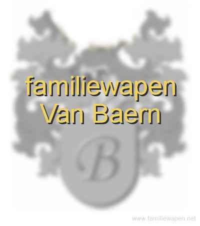 familiewapen Van Baern