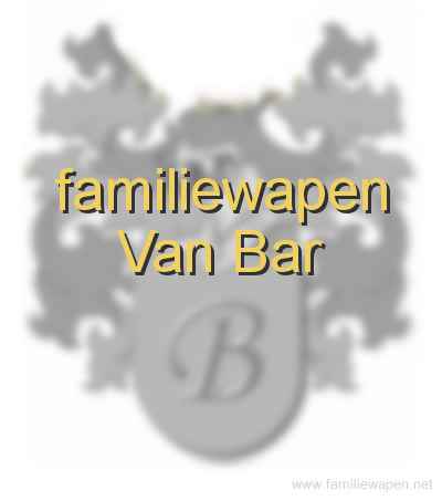 familiewapen Van Bar