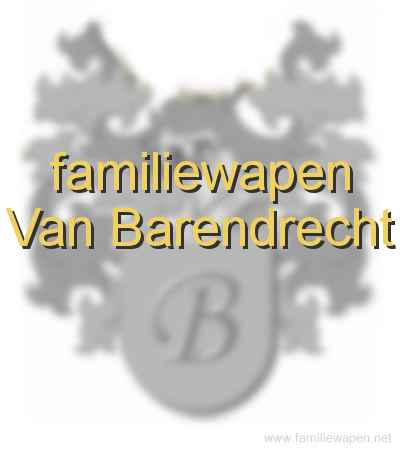 familiewapen Van Barendrecht