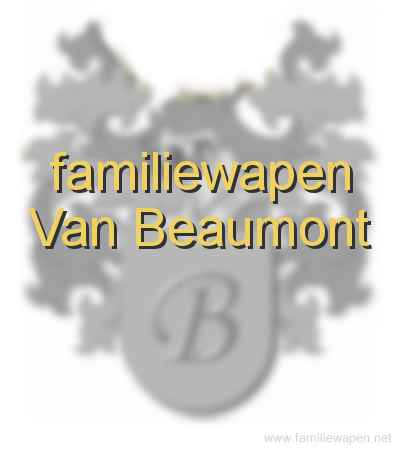 familiewapen Van Beaumont