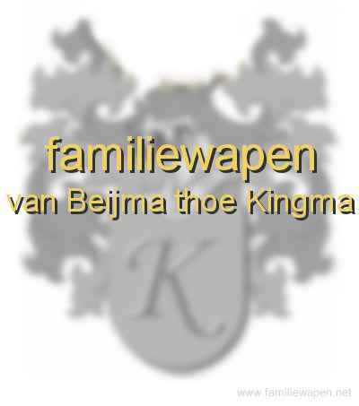 familiewapen van Beijma thoe Kingma