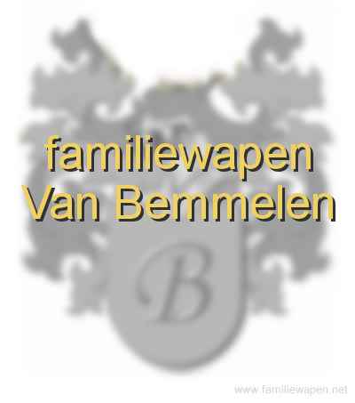 familiewapen Van Bemmelen