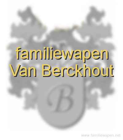 familiewapen Van Berckhout