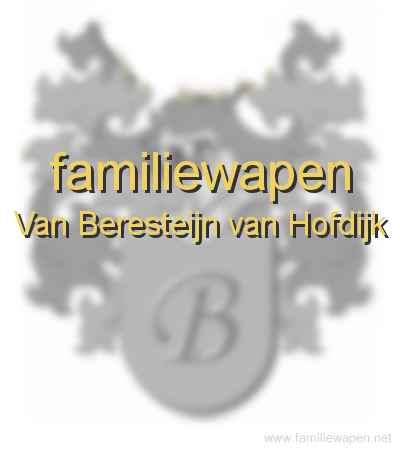 familiewapen Van Beresteijn van Hofdijk