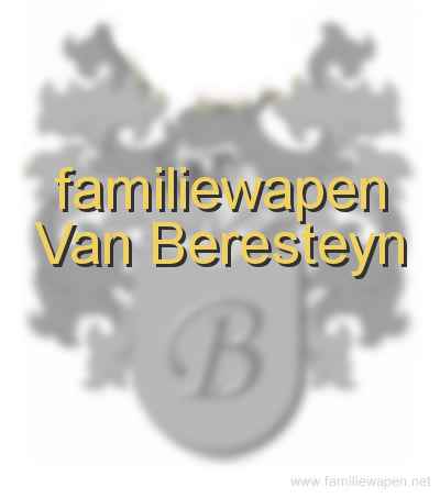 familiewapen Van Beresteyn