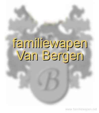 familiewapen Van Bergen