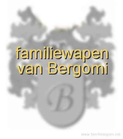 familiewapen van Bergomi