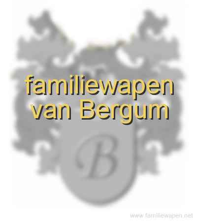 familiewapen van Bergum