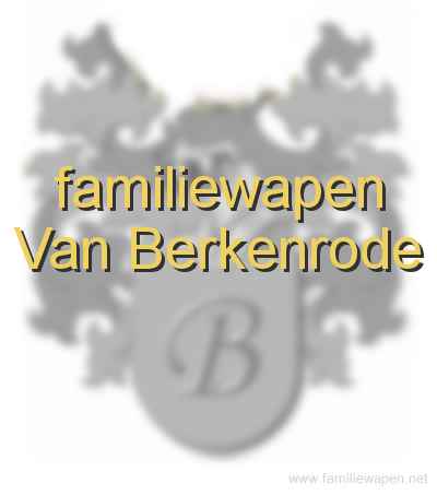 familiewapen Van Berkenrode