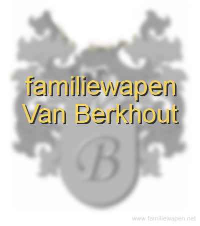 familiewapen Van Berkhout