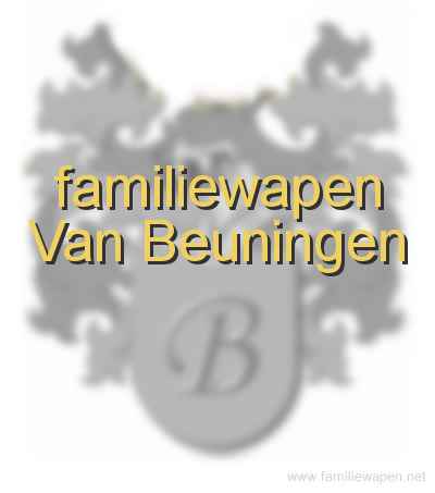 familiewapen Van Beuningen