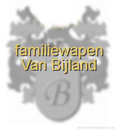 familiewapen Van Bijland