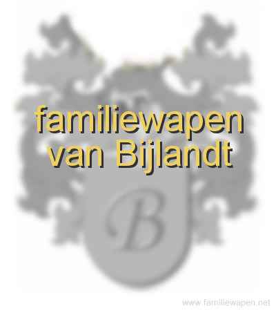 familiewapen van Bijlandt