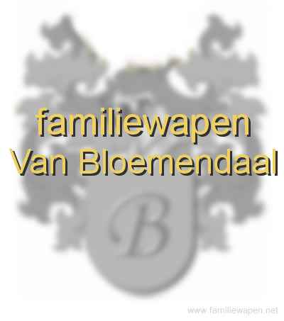 familiewapen Van Bloemendaal