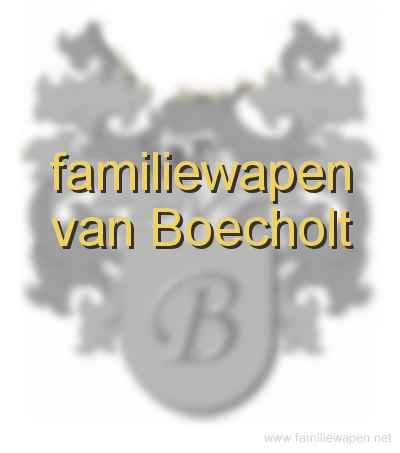 familiewapen van Boecholt