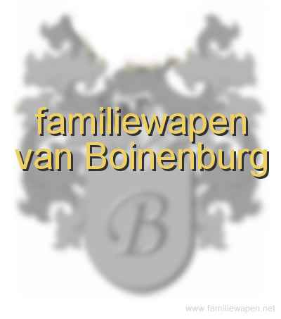 familiewapen van Boinenburg