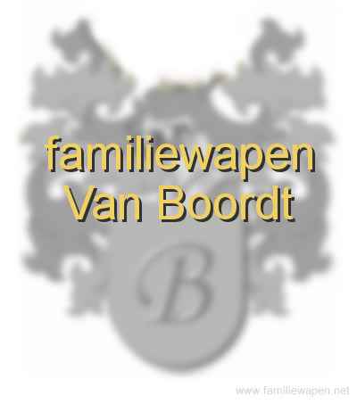 familiewapen Van Boordt