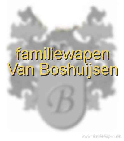 familiewapen Van Boshuijsen