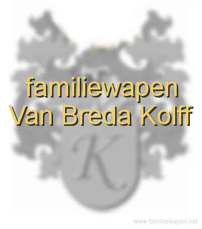 familiewapen Van Breda Kolff