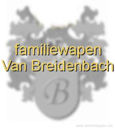 familiewapen Van Breidenbach