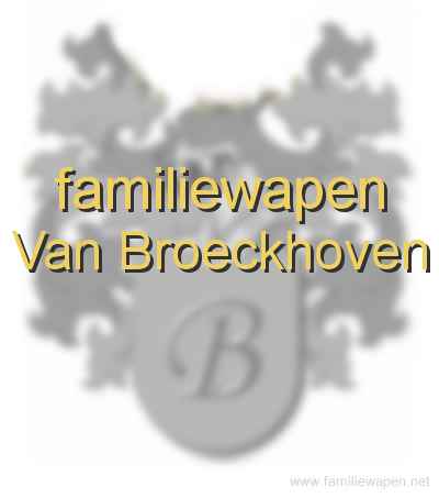 familiewapen Van Broeckhoven