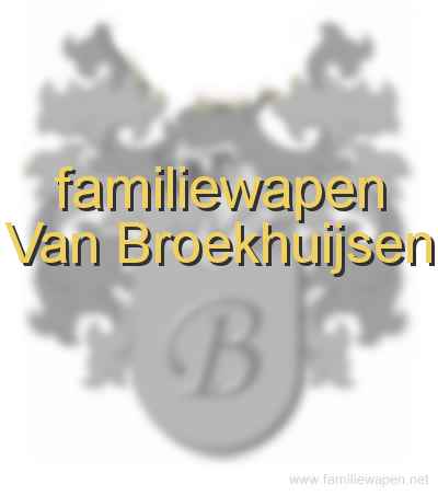 familiewapen Van Broekhuijsen