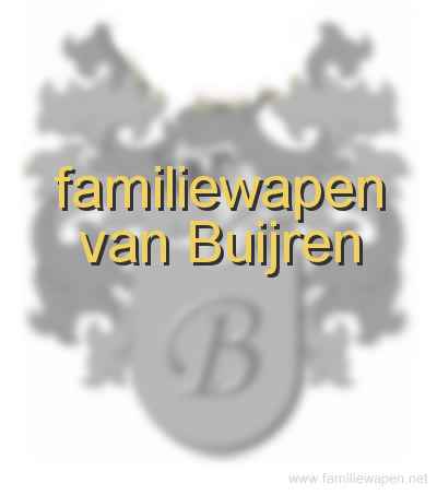 familiewapen van Buijren