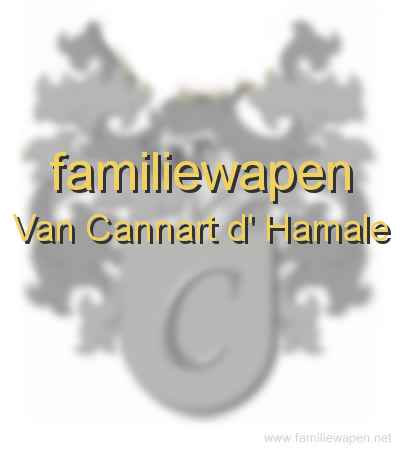 familiewapen Van Cannart d' Hamale