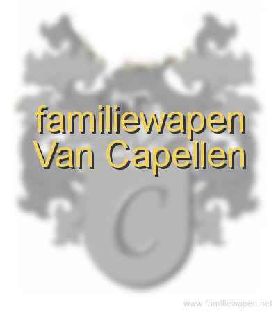 familiewapen Van Capellen