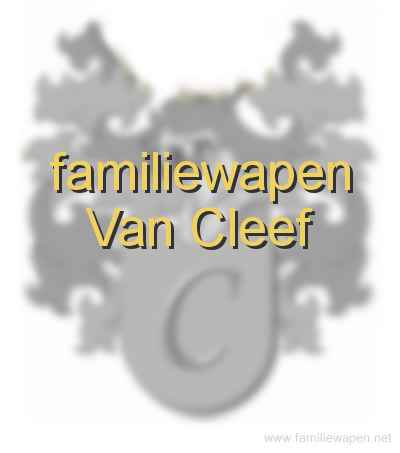 familiewapen Van Cleef