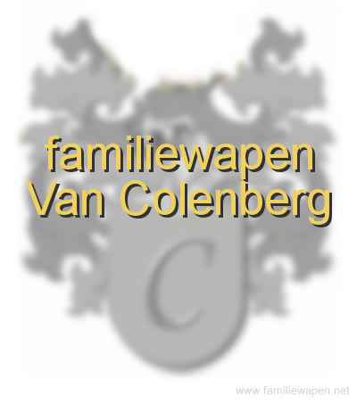 familiewapen Van Colenberg