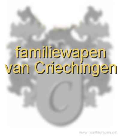 familiewapen van Criechingen