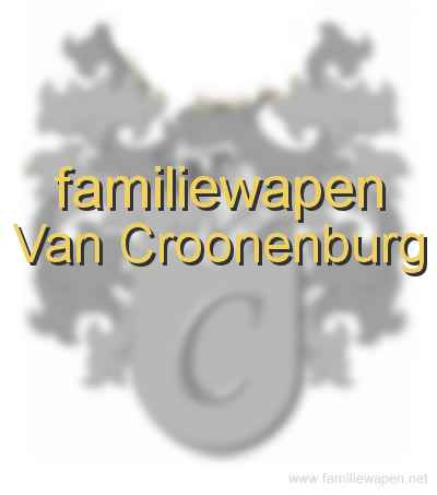 familiewapen Van Croonenburg