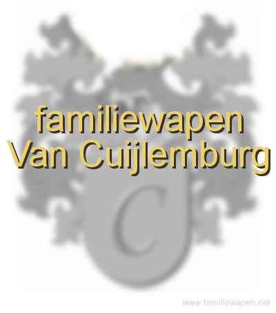 familiewapen Van Cuijlemburg