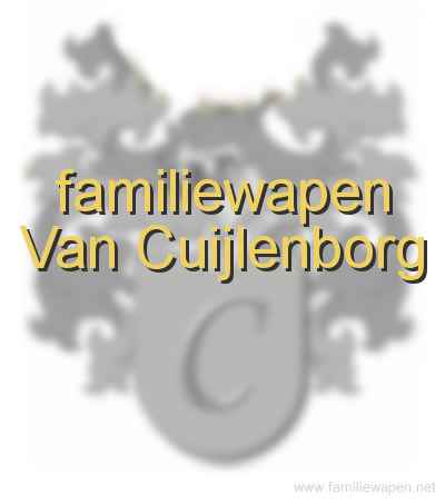 familiewapen Van Cuijlenborg