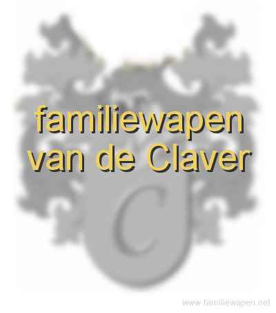 familiewapen van de Claver