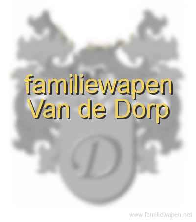 familiewapen Van de Dorp