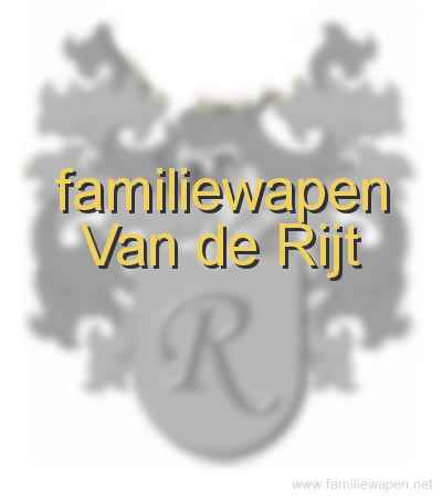 familiewapen Van de Rijt