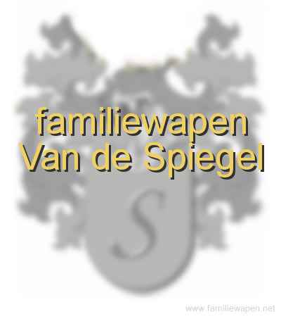 familiewapen Van de Spiegel