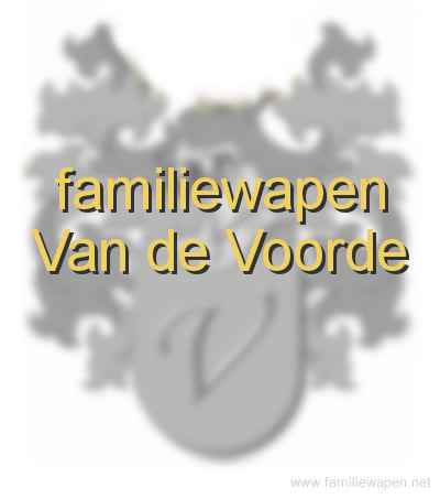 familiewapen Van de Voorde