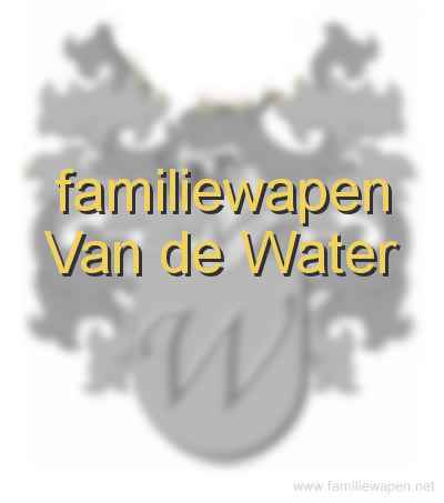 familiewapen Van de Water