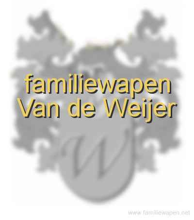 familiewapen Van de Weijer