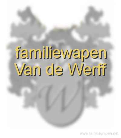 familiewapen Van de Werff