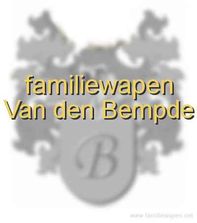 familiewapen Van den Bempde