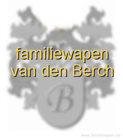 familiewapen van den Berch